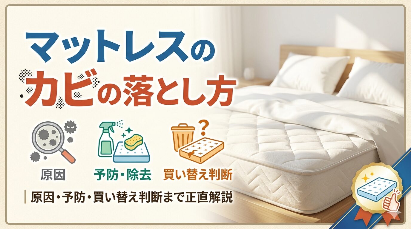 2026年最新】マットレスのカビの落とし方｜原因・予防・買い替え判断まで正直解説